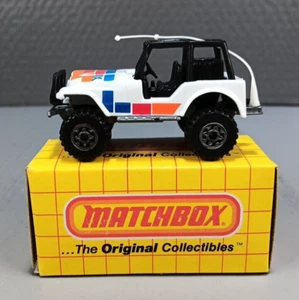 Matchbox Jeep 4X4 MB37 Wrangler CJ-7 Renegade White MIB - Picture 1 of 6