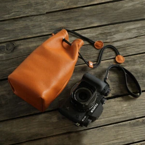 Bolsa de almacenamiento protectora de cuero para cámara Yak Hide para Fujifilm XS10 XT30 XPRO3 XT4 - Imagen 1 de 17