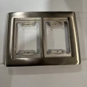 STEEL CITY 2 GANG CARPET FLANGE CHROME PLATED BRASS - Picture 1 of 5