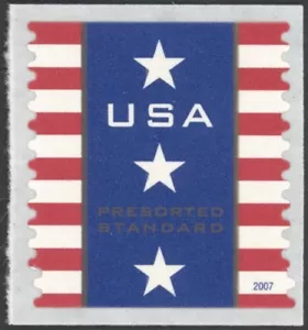2007 US Scott #4158 - (10¢) Patriotic Banner Coil Single - Mint NH - Picture 1 of 1
