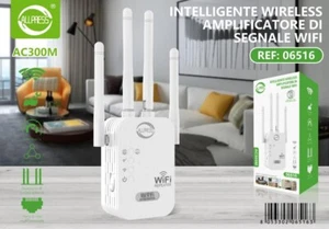INTELLIGENTE WIRELESS AMPLIFICATORE DI SEGNALE WIFI - Zdjęcie 1 z 1