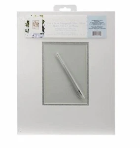 Victoria Lynn VL64 Autograph Mat Frame with Pen, White/Silver - Picture 1 of 1