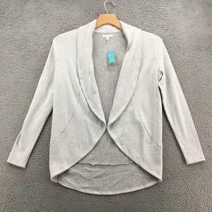 Maurices Open Front Blazer Coat Jacket Womens XS Gray Cotton Blend Collared NEW - Picture 1 of 23