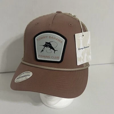 NWT Tommy Bahama Unisex Beige Brown Fishing Club Adjustable Snapback Hat Cap - Image 1 of 4