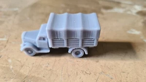 1x Opel Blitz mit Plane, 1:120, Spur TT, WW2, Wehrmacht, Militär, Military. - Bild 1 von 4