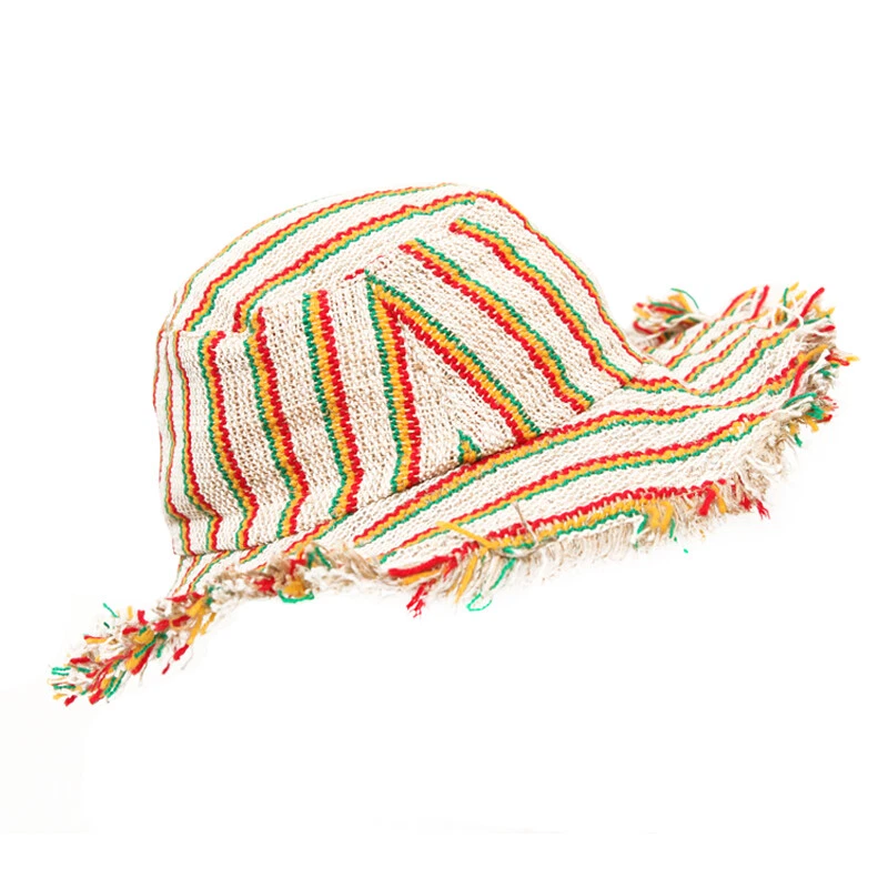 Striped Hemp Sun Hat Hippy Beach Hat - Image 1 of 1
