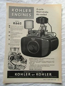 1959 Druck AD Kohler K662 Motor 11X8" - Bild 1 von 1