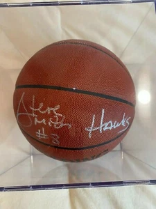 STEVE SMITH # 8 HAWKS SIGNED SPALDING OFFICIAL NBA BASKETBALL REPLICA - Picture 1 of 4