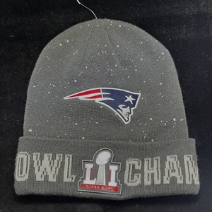 New England Patriots Nike Super Bowl LI Champs Knit Winter Hat Gray - Picture 1 of 6