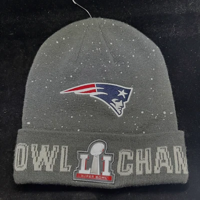 New England Patriots Nike Super Bowl LI Champs Knit Winter Hat Gray - Image 1 of 4