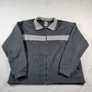 Pull veste à fermeture éclair complète pour homme Columbia Core gris XL extérieur confort décontracté