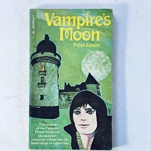 Vintage Gothic Horror Vampire's Moon Peter Saxon Paperback 1970 Novel - Picture 1 of 13