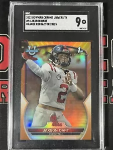 JAXSON DART 2022/25 NARANJA 1ST SGC 9 RC BOWMAN U CROMO OLE MISS *CCB* - Imagen 1 de 2