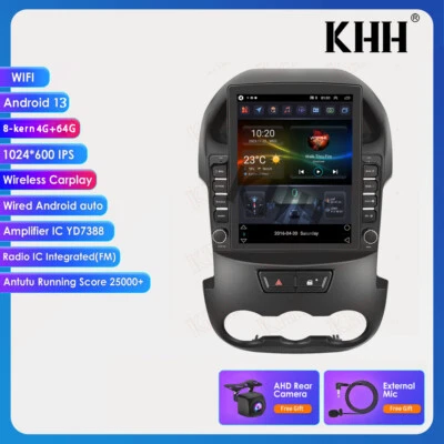 4+64G Android 13 Head Unit Car Carplay Radio GPS Navi 9.7" For Ranger 2011-2015 - image 1 of 4