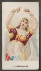 ATC A.T.C. (USA)-MUSICAL INSTRUMENTS 1895 (TYPESET BACK)- CASTANETS - Picture 1 of 2