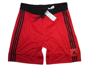 Adidas 3G Speed X Basketball Club Jersey Shorts NWT Red Black Stripe 2XL Long - Picture 1 of 4