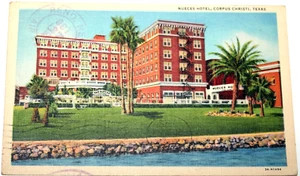 Nueces Hotel Corpus Christi Texas Posted 1943 Used Postcard CA2 - Picture 1 of 4