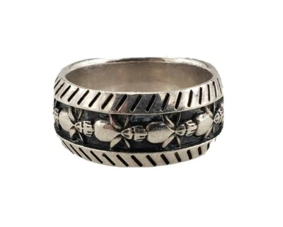 Ant Animal Sterling Silver Ring Size 8.5 to 9.0 Women's Lady's Insect Zoo Band - Image 1 of 4