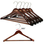 5X High Grade Wooden Hangers Solid Wood Shirt Hangers Dress Coat Jacket hangers