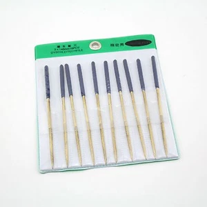 10Pcs 5.5" 140MM x 3MM Diamond Coated Needle ROUND File Titanium Filing Cutting - Picture 1 of 4