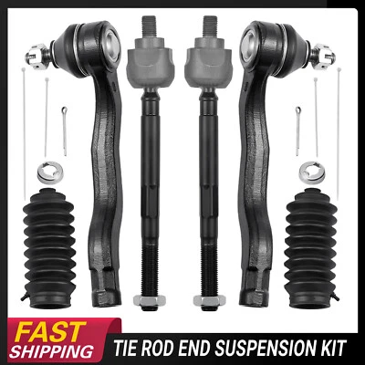 Front 4pc Outer & Inner Tie Rod Ends for 1997-2001 Honda CR-V Replacement — 第 1/4 张图片