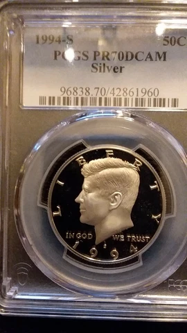 1994-S SILVER KENNEDY HALF PCGS PR70DCAM *** EXCEPTIONAL CAMEO CONTRAST *** Cover