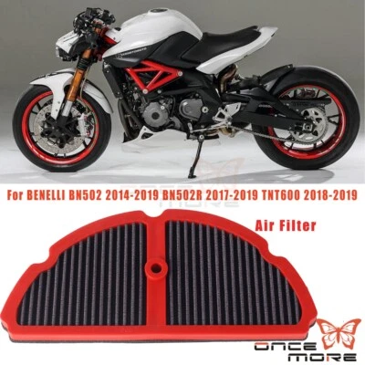Limpiador de admisión de filtro de aire de alto flujo para moto Benelli BN502/502R TNT600 Foto 1 de 4
