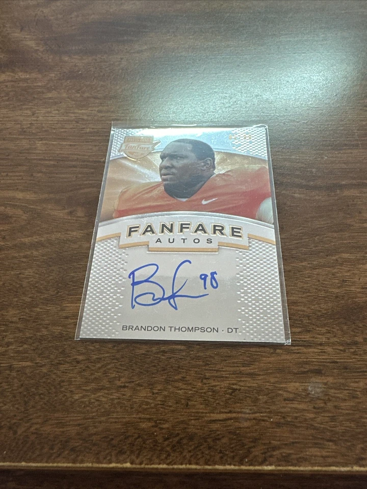 2012 Press Pass Fanfare Brandon Thompson Rookie Auto RC 80/99 - Image 1 of 1