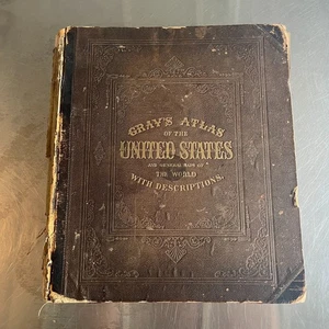 Grays Atlas of the United States & General Maps of World Descriptions 1873 RARE - Bild 1 von 24