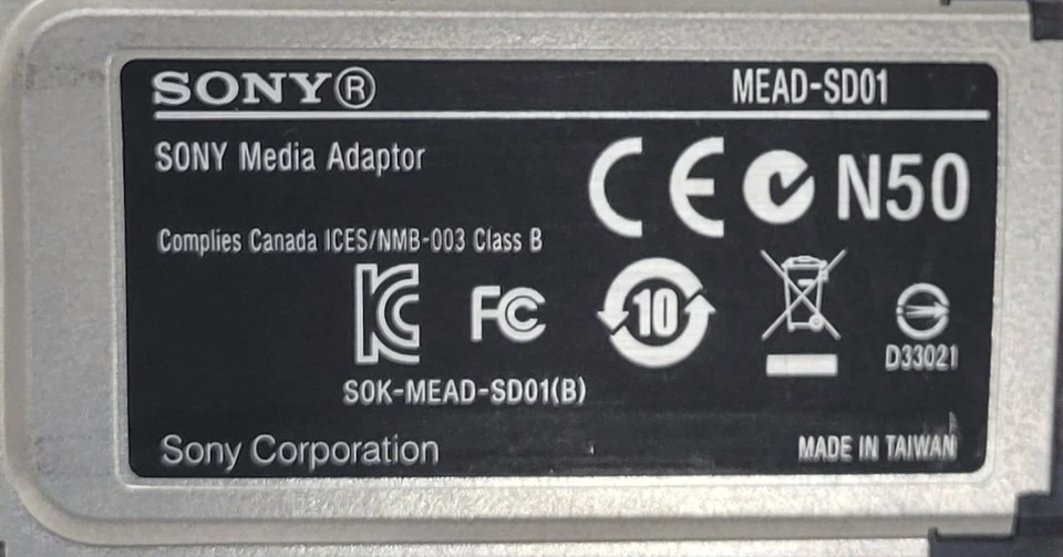 Адаптер карты Sony MEAD-SD01 SDHC/SDXC для видеокамер XDCAM EX - Изображение 1 из 4