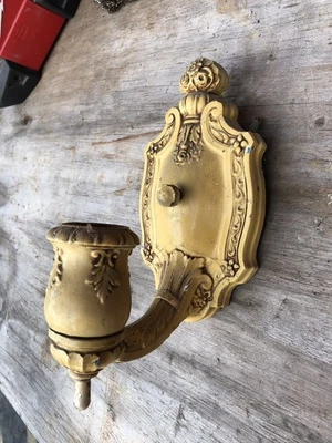 C.1920 LEVOLITE настенное бра светильник ар-деко оригинальный металл - Изображение 1 из 4