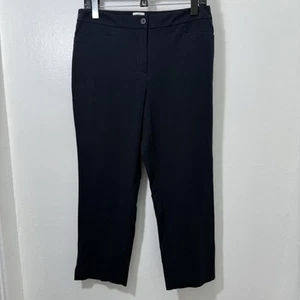 Talbots Womens 8 Curvy Dress Pant Navy Blue Business Career Trousers w/Pockets - Picture 1 of 4