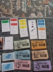 Monopoly Star Wars The Clone Wars Star Wars. Cards Game  MONEY Credits  2008  - Picture 1 of 7