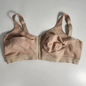 Berlei Post Surgery Bra 14E Beige Wirefree Front & Back Opening Cotton Masectomy - Picture 1 of 7