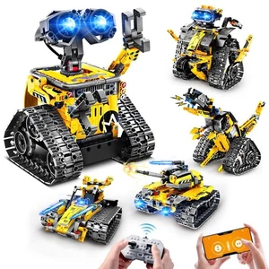 HOGOKIDS Roboter Bauspielzeug für Kinder - 5 in 1 Fernbedienung & APP gesteuert Buildi... - Bild 1 von 12