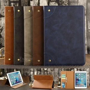 Folio Retro Wallet Leather Stand Smart  Sleep/Wake up Case Cover For Apple iPad - Picture 1 of 27