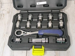 Kobalt 0379762 14 Piece Xtreme Access Socket Set 3/8" Drive SAE Metric COMPLETE - Picture 1 of 6