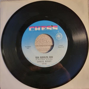 Chuck Berry "Run Rudolph Run / Merry Christmas Baby" reissue VG - Bild 1 von 3