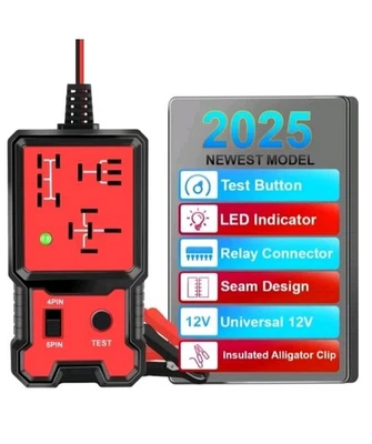 Luz Indicadora LED Comprobador de Batería de Coche Prueba Electrónica Probador de Relé de Coche EE. UU. Foto 1 de 4