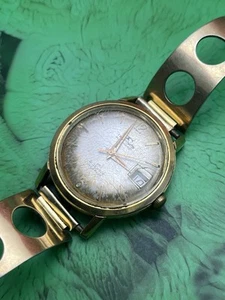 Vintage Technos 1960s Automatic Gold Watch For Parts - Picture 1 of 8