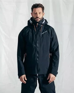 Henri Lloyd Mens M-Pro Jacket 2.0 Black Large Waterproof Windproof Sailing - Picture 1 of 16
