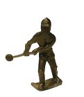 Medieval Knight vtg plastic toy figure England 1960s Britain marx Bronze Mace uk