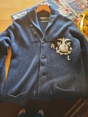 Suéter cardigã vintage RALPH LAUREN - Tamanho médio - Imagem 1 de 4