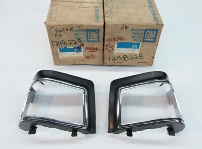 Новый из старых запасов 1976 Buick Riviera L/R удлинитель переднего крыла лампа молдинг GM 1248228 8229 - Изображение 1 из 4