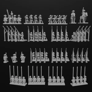 48x 15mm/1:100th Pike & Shotte Infantry (TYW/ECW) - Picture 1 of 1