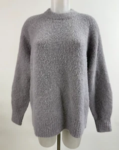 Jenni Kayne Baby Alpaca Mock Neck Sweater Gray SZ XS - Picture 1 of 4