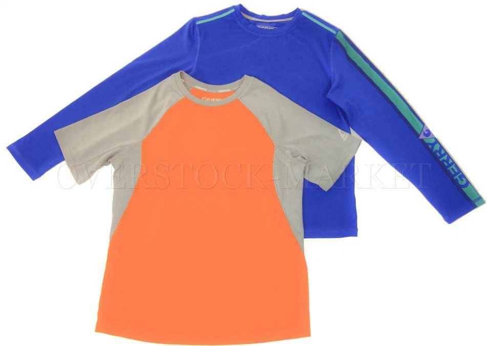 NEW! BOYS GERRY 2 PK PERFORMANCE UPF TOPS! 1 LONG SLEEVE/1 SHORT SLEEVE! VARIETY - Image 1 of 1