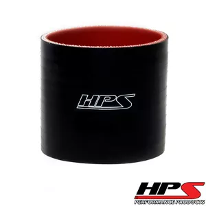 HPS 1.75" ID x 4" Long 4-ply Silicone Straight Coupler Hose Black 45mm x 102mm - Bild 1 von 2
