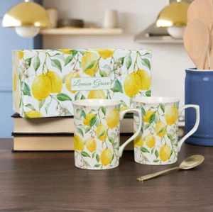 Lemon Grove Set of 2 Mugs - Picture 1 of 2