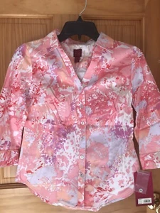 NWT 212 COLLECTION 3/4 SLEEVE - WOMEN PET - RET $36 - PXS - MULTI (5BX51 11) - Picture 1 of 5